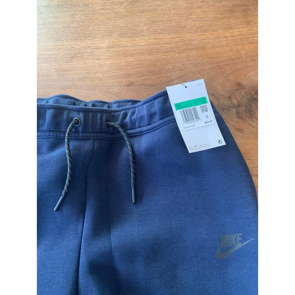 Nike Sportswear Tech Fleece Joggers Navy Blue Boys XL HV5809-453 NWT‎